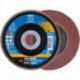 Disque à lamelles POLIFAN A PSF STEELOX D. 125 mm granulation A-40 conique acier (Par 10)