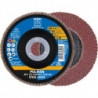 Disque à lamelles POLIFAN A PSF STEELOX D. 125 mm granulation A-40 conique acier (Par 10)