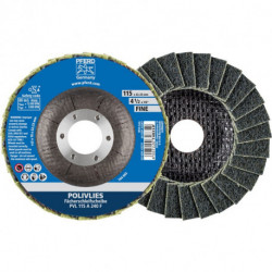 Disque à lamelles POLIVLIES D.115xH mm granulation fine PFERD (Par 5)