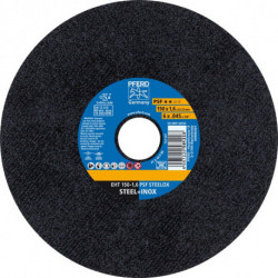 Disque à tronçonner PSF STEELOX D150x16 mm droit INOX perçage 22,23 mm PFERD (Par 25)