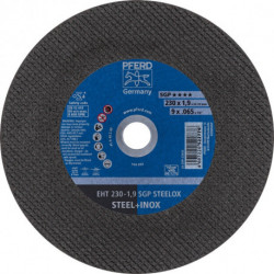 Disque à tronçonner SGP STEELOX D230x19 mm droit INOX perçage 22,23 mm PFERD (Par 25)