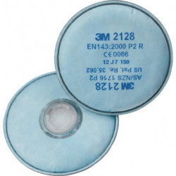 Filtre à particules rond 2128 EN 143:2000 P2 pour 4000370675.-680. -690.-691 3M (Par 20) (Par 20)