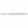 Lime d'atelier DIN 7261 L. 100 mm coupe transv. 10,4 x 2,5 mm coupe 1 demi-rond PFERD