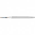 Lime d'atelier DIN 7261 L. 100 mm coupe transv. 104 x 25 mm coupe 2 demi-rond