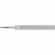 Lime d'atelier DIN 7261 L. 100 mm coupe transv. 12 x 25 mm coupe 2 forme plate