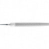 Lime d'atelier DIN 7261 L. 200 mm coupe transv. 20 x 6 mm coupe 1 demi-rond PFER