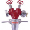 Tube vertical d'hydrante STORZ Alu.DN 80 1xsortie C,1xsortie raccord rapide,2 vannes