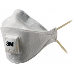 Masque respiratoire 9312+ FFP1/V NR D avec soupape d'expiration.pliable 3M (Par 10)