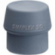 Tête de marteau à face souple Tête SIMPLEX-D.80mm TPE-menthe. gris moyen HALDER