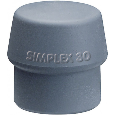 Tête de marteau à face souple Tête SIMPLEX-D.80mm TPE-menthe. gris moyen HALDER