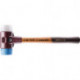 Marteau soft face SIMPLEX L.490mm tête D.80mm soft/mit.hard HO TPE-s.bleu/superp.white
