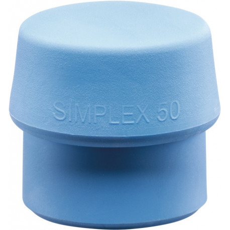 Tête marteau soft-face Tête SIMPLEX-D.80mm TPE-soft bleu soft HALDER