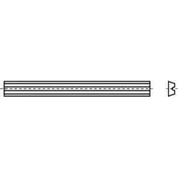 Couteau réversible HW-WP L.80.5mm L.5.9mm D.1.2mm HW-B05 p.rabot manuel électrique (Par 10)