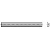 Couteau réversible HW-WP L.80.5mm L.5.9mm D.1.2mm HW-B05 p.rabot manuel électrique (Par 10)