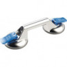 Ventouse 60kg Tête-D.120mm 2 Têtes Alu.VERIBOR
