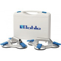 Set Ventouse 100kg Tête-D.120mm 3 Têtes Alu.2 St./Set VERIBOR