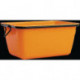 Bac à mortier 200 l orange