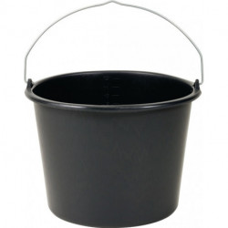 Seau de chantier Gripline-D 12l noir