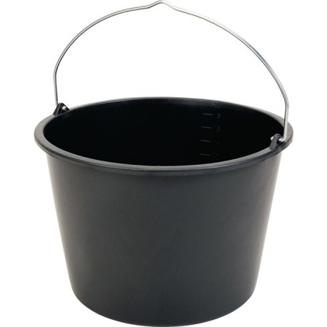 Seau de chantier Gripline-D 20l noir