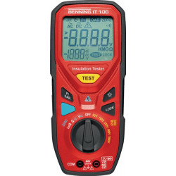 Appareil de mesure d'isolement/résistance IT 100 600 V 300 kΩ-20 GΩ BENNING