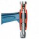 Serre-joint à vis 4003-H Serrage L.600mm A.140mm Poignée pliante métal 40x10mm URKO