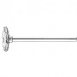 Mini brosse ronde RBU 1602/3 ST 0,10 D16xB2xL3 mm acier D. de la tige 3 mm PFERD (Par 10)