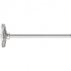 Mini brosse ronde RBU 1602/3 INOX 010 D16xB2xL3 mm VA PFERD (Par 10)