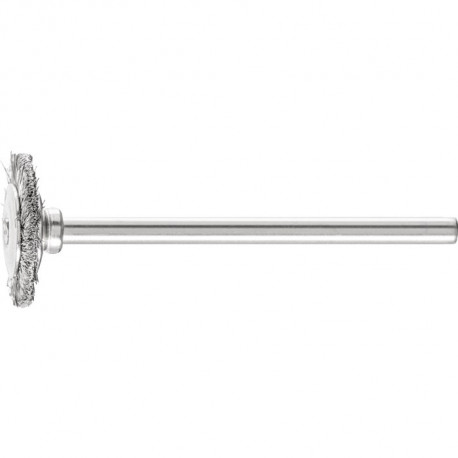 Mini brosse ronde RBU 1602/3 INOX 010 D16xB2xL3 mm VA PFERD (Par 10)