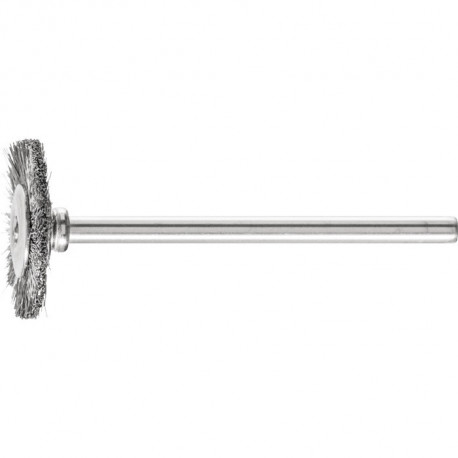 Mini brosse ronde RBU 1902/3 INOX 010 D19xl2xL5 mm VA PFERD (Par 10)