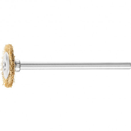 Mini brosse ronde RBU 1602/3 MES 010 D16xB2xL3 mm laiton PFERD (Par 10)