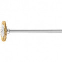 Mini brosse ronde RBU 1602/3 MES 010 D16xB2xL3 mm laiton PFERD (Par 10)