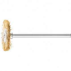 Mini brosse ronde RBU 2202/3 MES 010 D22xl2xL6 mm laiton PFERD (Par 10)