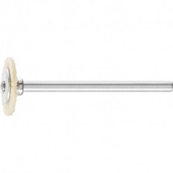 Mini brosse ronde RBU 1602/3 SBW D16xB2xL3 mm poils naturels blanc PFERD (Par 10)