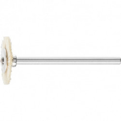 Mini brosse ronde RBU 1902/3 SBW D19xl2xL5 mm poils naturels blanc PFERD (Par 10)