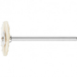 Mini brosse ronde RBU 2202/3 SBW D22xl2xL6 mm poils naturels blanc PFERD (Par 10)