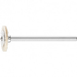 Mini brosse ronde RBU 1602/3 ZHW D16xB2xL3 mm poils naturels blanc PFERD (Par 10)