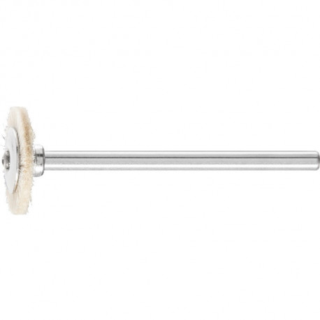 Mini brosse ronde RBU 1602/3 ZHW D16xB2xL3 mm poils naturels blanc PFERD (Par 10)