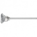 Mini brosse boisseau TBU 1503/3 ST 0,10 D15xl3xL5 mm acier D. de la tige 3 mm PFERD (Par 10)
