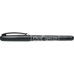 Marqueur permanent Pica CLASSIC trait noir B.1mm pointe conique PICA (Par 10)