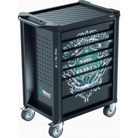 Servante d'atelier 9700 Tool Rebel L785xP709xH1020mm 1000kg 7 tiroirs 78 pièces.WERA