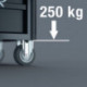 Servante d'atelier 9700 Tool Rebel L785xP709xH1020mm 1000kg 7 tiroirs 78 pièces.WERA