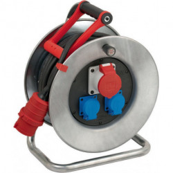 Drehstromkabeltrommel Garant S 25m H07RN-F 5x2.5 mm² 320mm 2 Schutzkon.steckd.