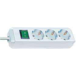 Multiprise Eco Line 16 A 250 V Steckd.3 avec Interrupteur 1.5m H05VV-F 3x1.5 mm²