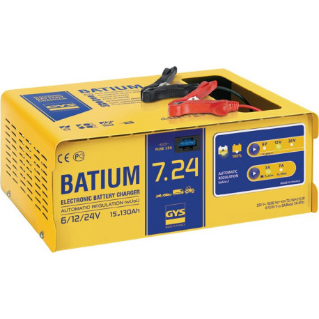 Chargeur de batterie BATIUM 7-24 6/12/24 V effectif : 11/arithmétique : 3-7 A GY
