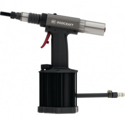 Dispositif d'écrou à riveter pneumatique RC 6758 Zugkr.24000N Gew.M3-M12 Moyeu 1-7mm RODCRAFT