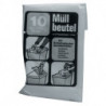 Lot de chiffons de nettoyage et chiffons de nettoyage pour support Sacs support de sol 1 porte 10 sacs poubelle 1 support