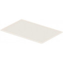 Insert en verre DU dans les consoles métalliques DuraSquare 003115+16 blanc