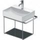 Insert en verre DU dans les consoles métalliques DuraSquare 003115+16 Flannel Grey