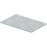 Insert en verre DU dans les consoles métalliques DuraSquare 003117+18 Cubic line