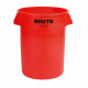 Fût polyvalent rouge 121 l PE D. extérieur 560xH692 mm RUBBERMAID